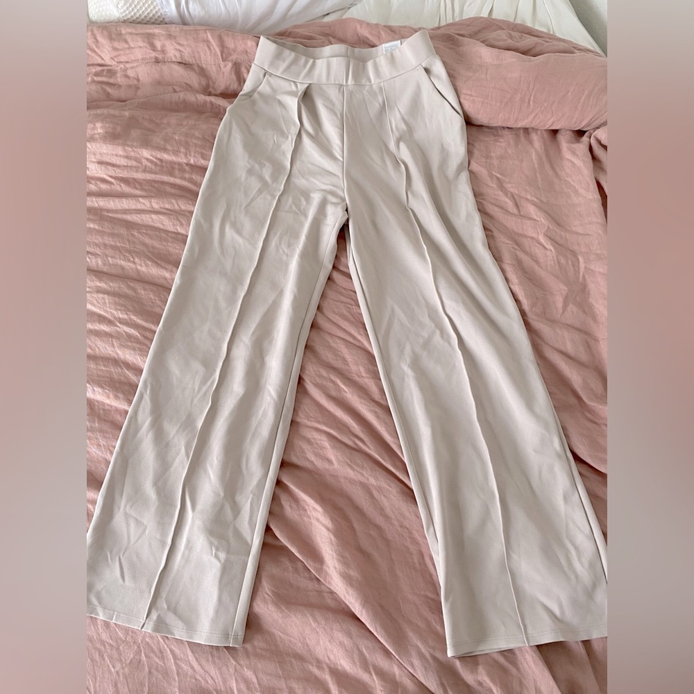 H&M wide leg dress trousers with pleat